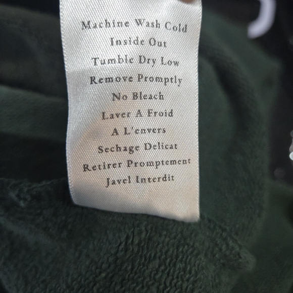 Frank & Eileen Izzie Sweatshirt Party Dress Green 100% Cotton Size Small - Picture 8 of 8